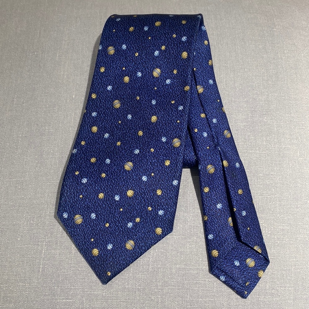 BVLGARI Blue silk Tie